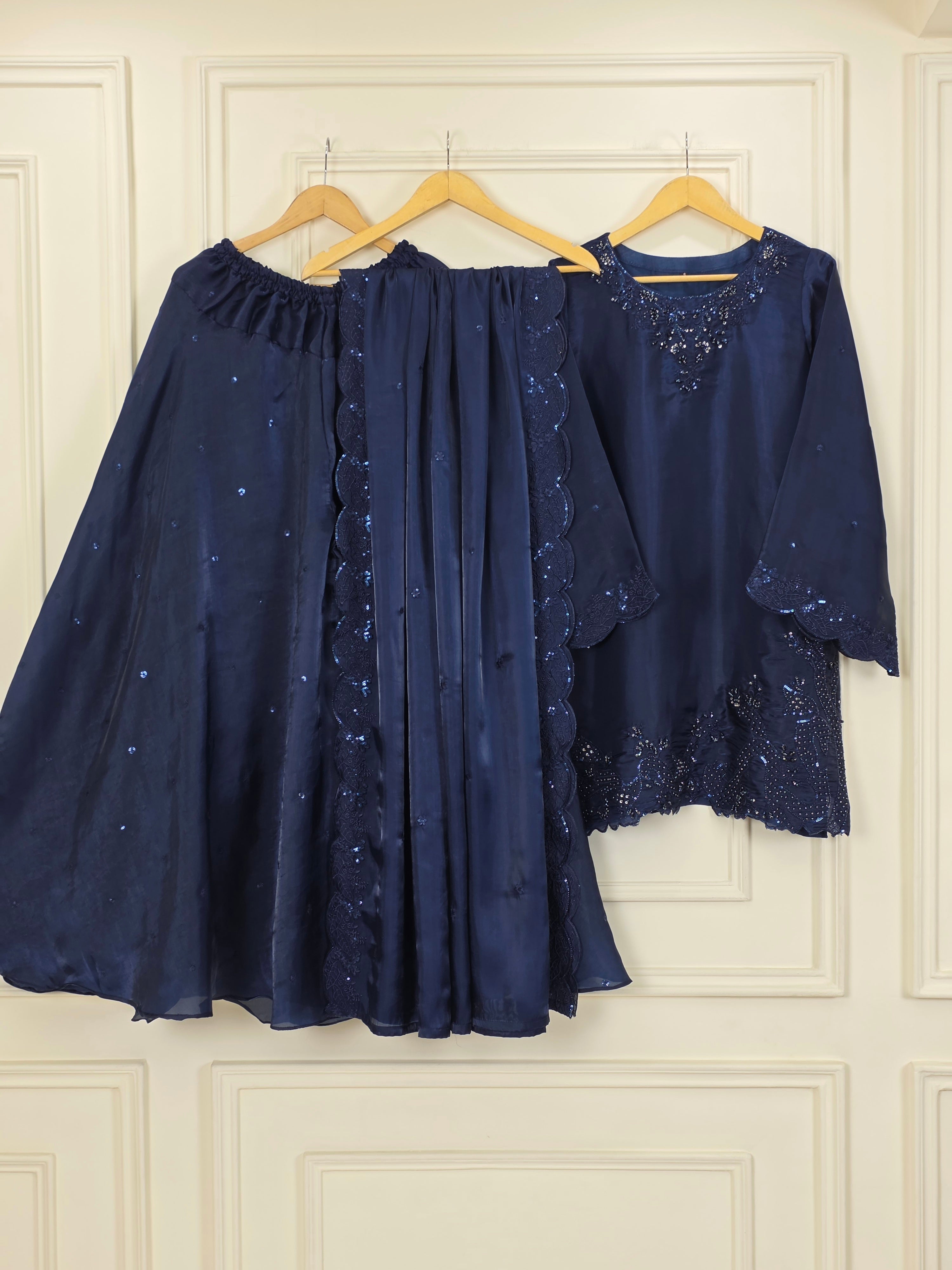 Shisha Silk Embellished 3-Piece Suit