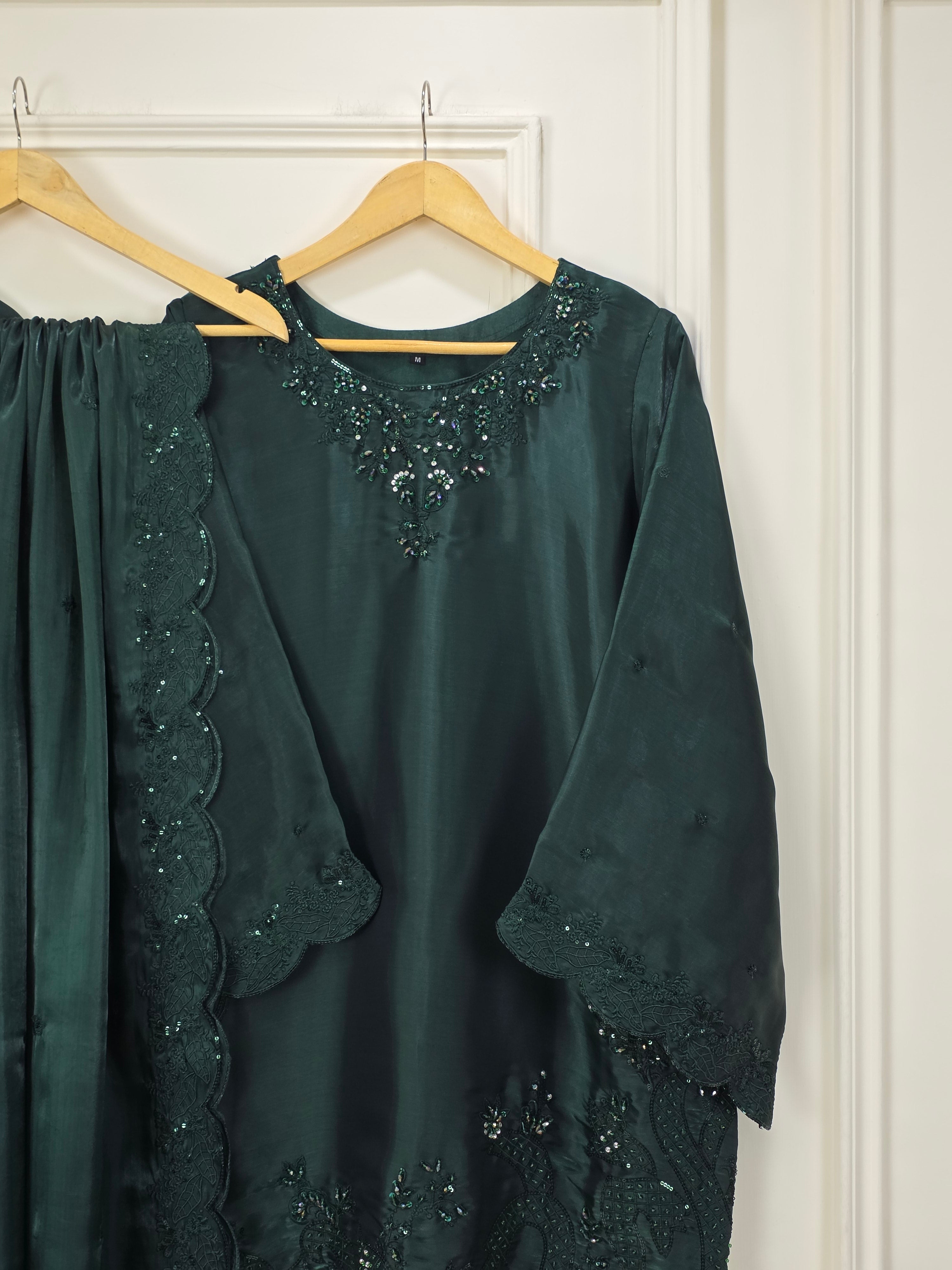 Shisha Silk Embellished 3-Piece Suit