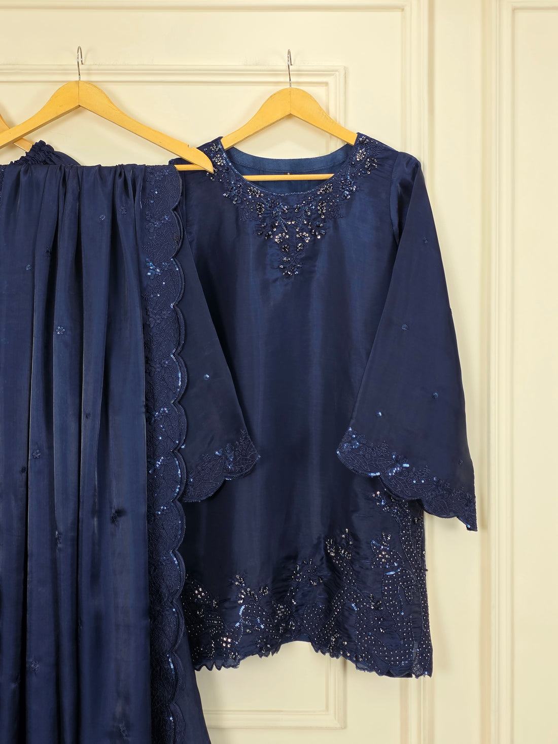 Shisha Silk Embellished 3-Piece Suit