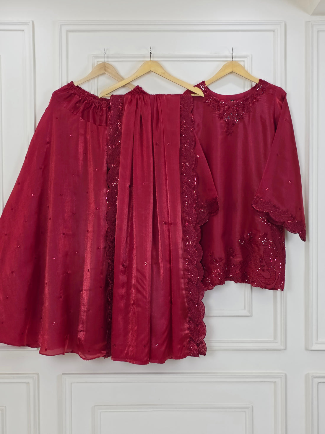 Shisha Silk Embellished 3-Piece Suit