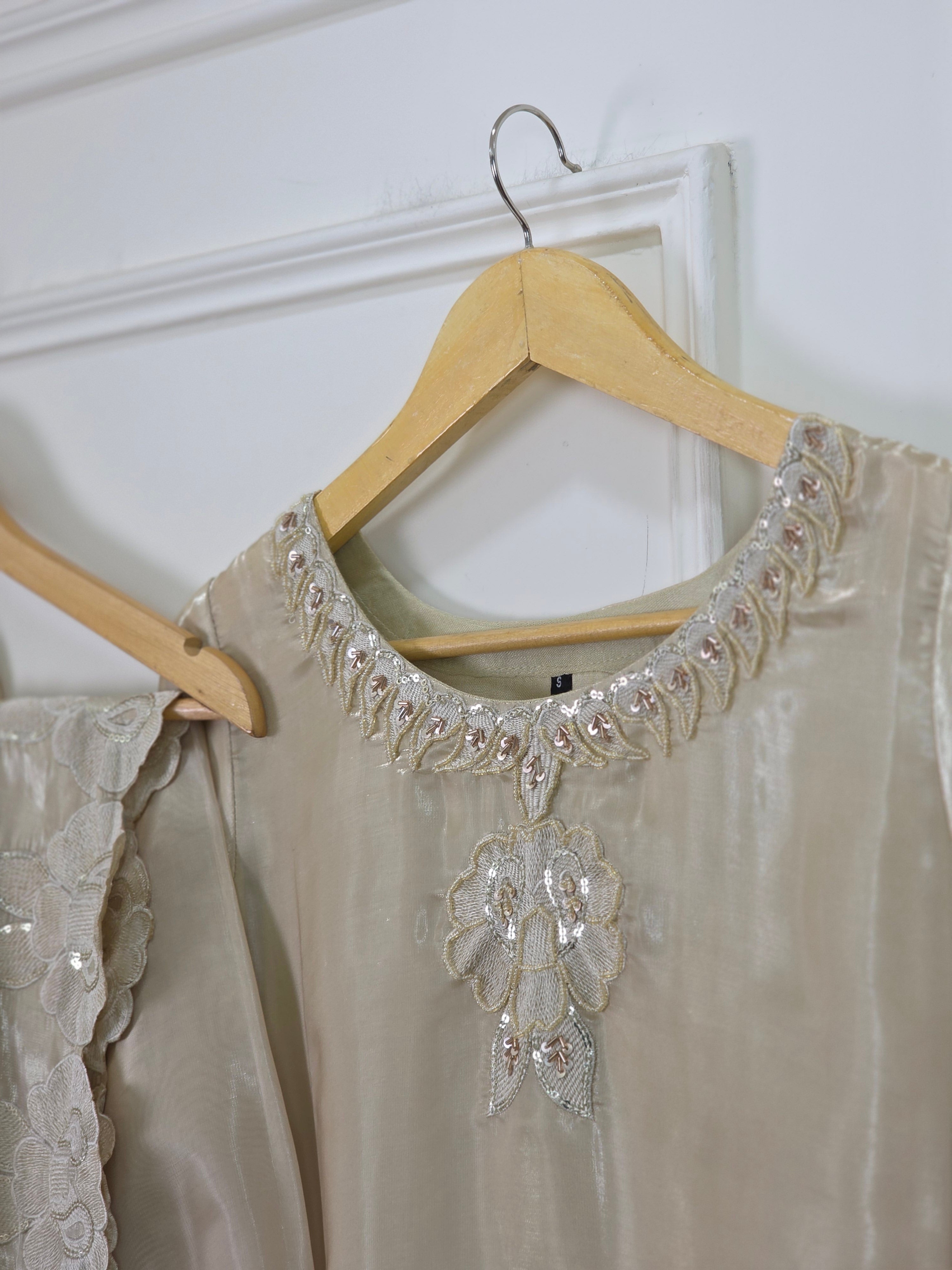 Sheesha Silk 3 Piece Suit with Cutwork Embroidery | Elegant Festive & Party Wear Pakistani Dress