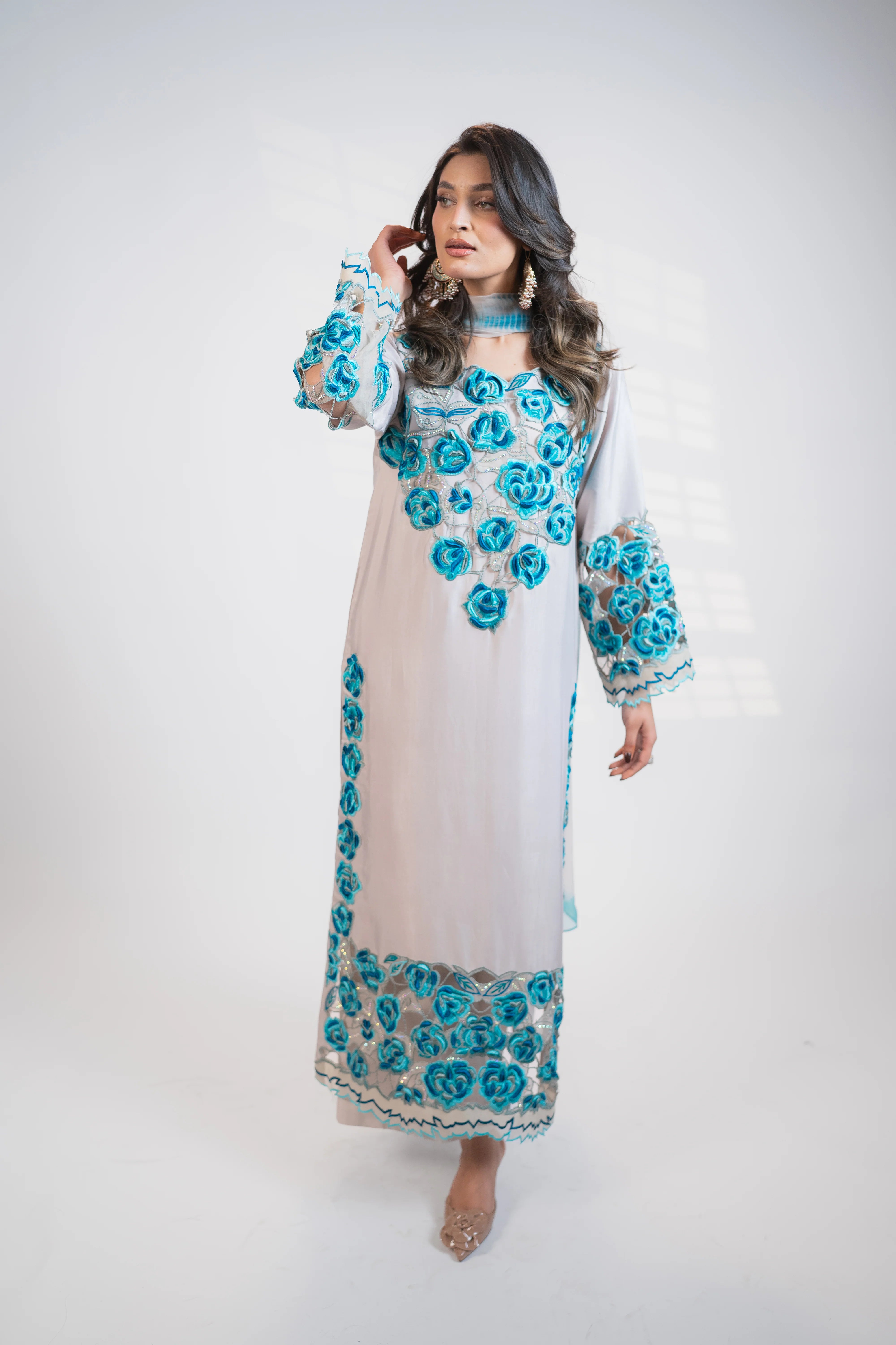 Light Grey 3PC Dress