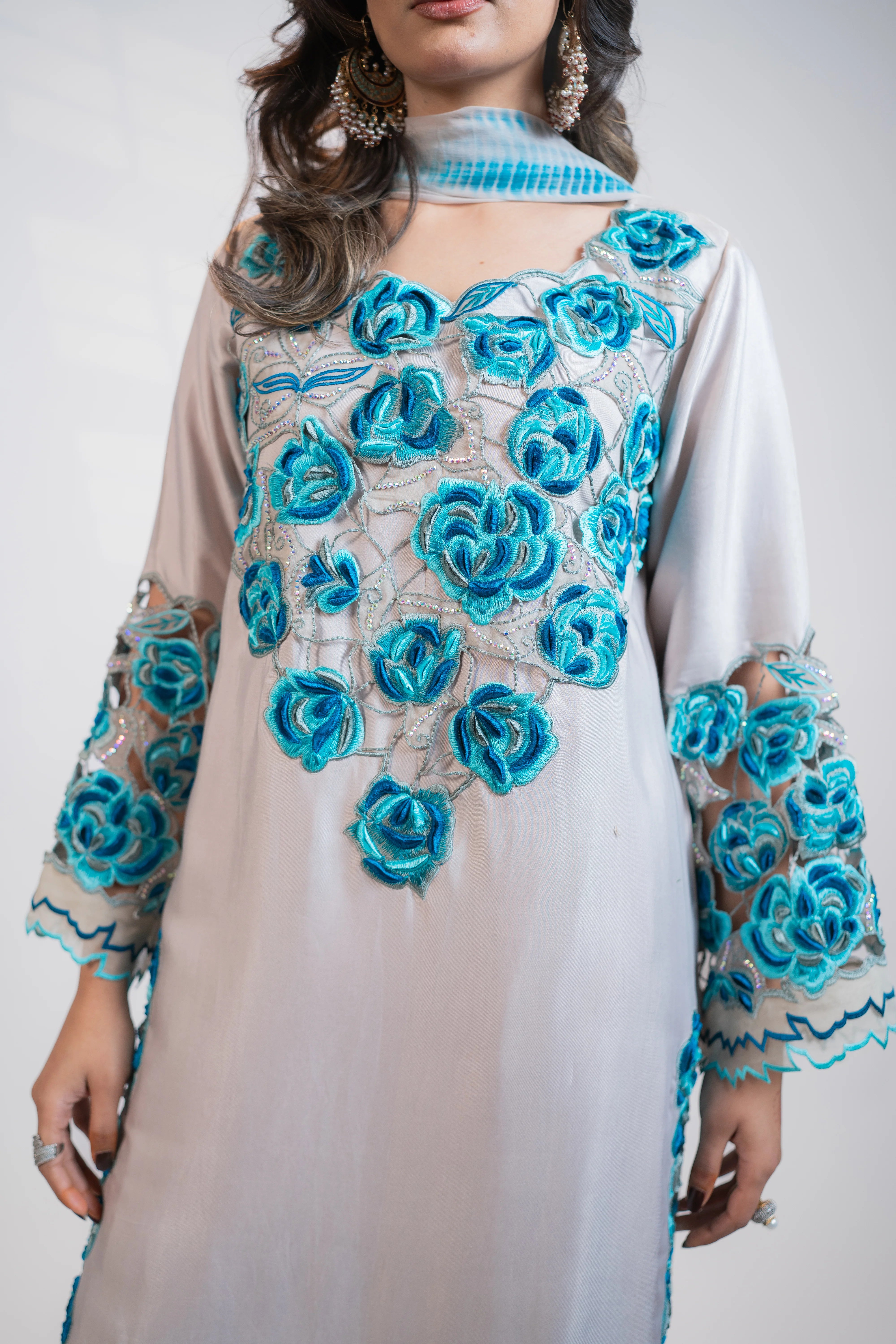 Light Grey 3PC Dress