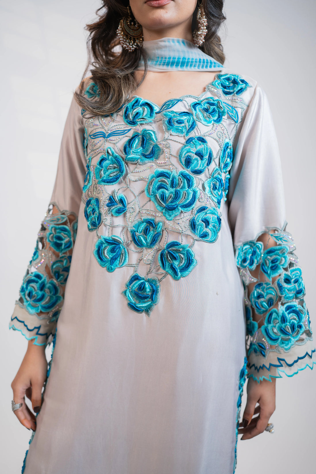 Light Grey 3PC Dress