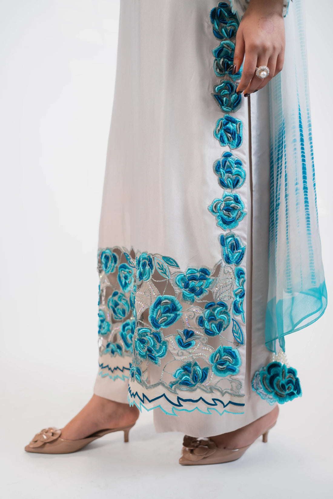 Light Grey 3PC Dress