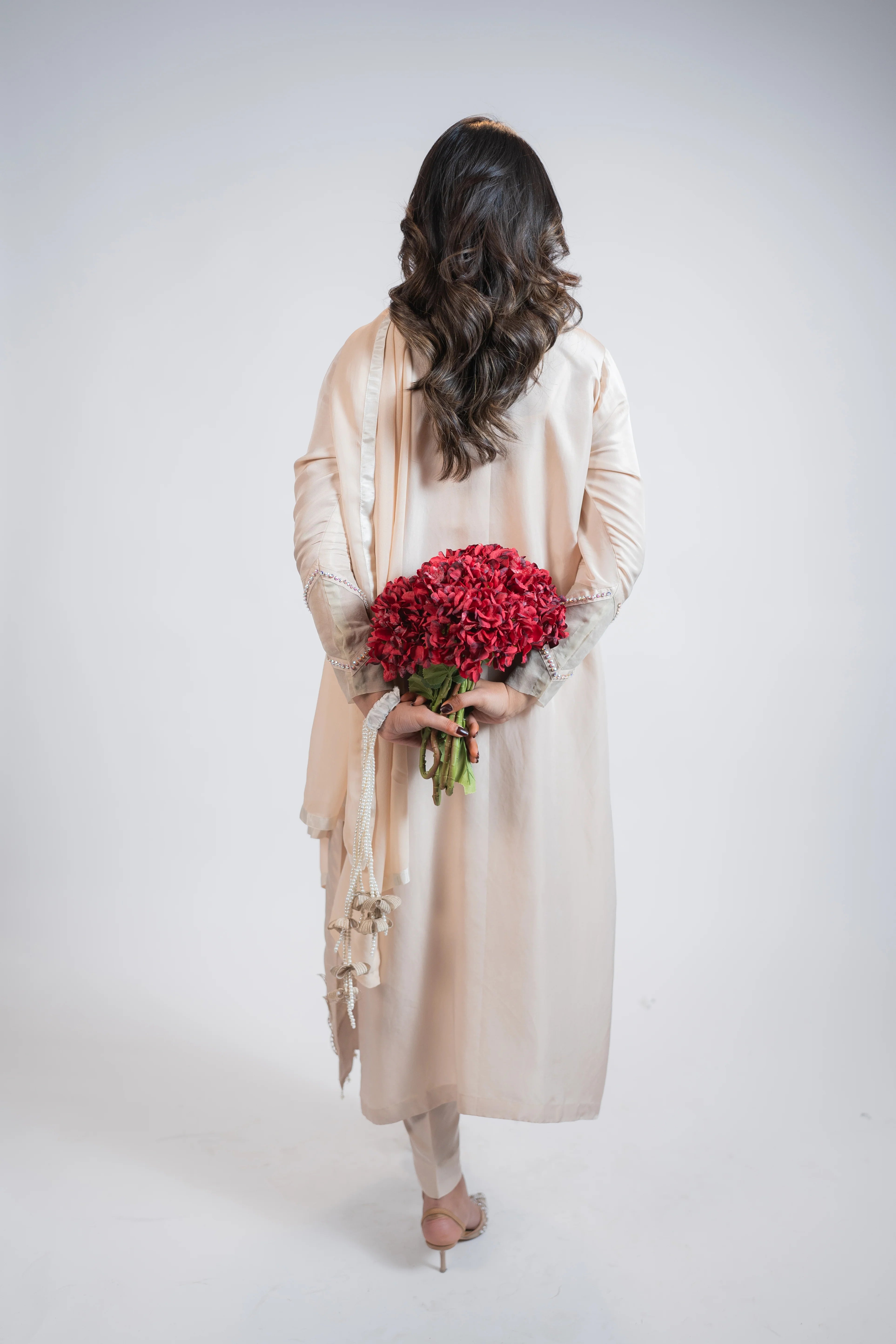 Ivory Pure Silk 3PC Dress