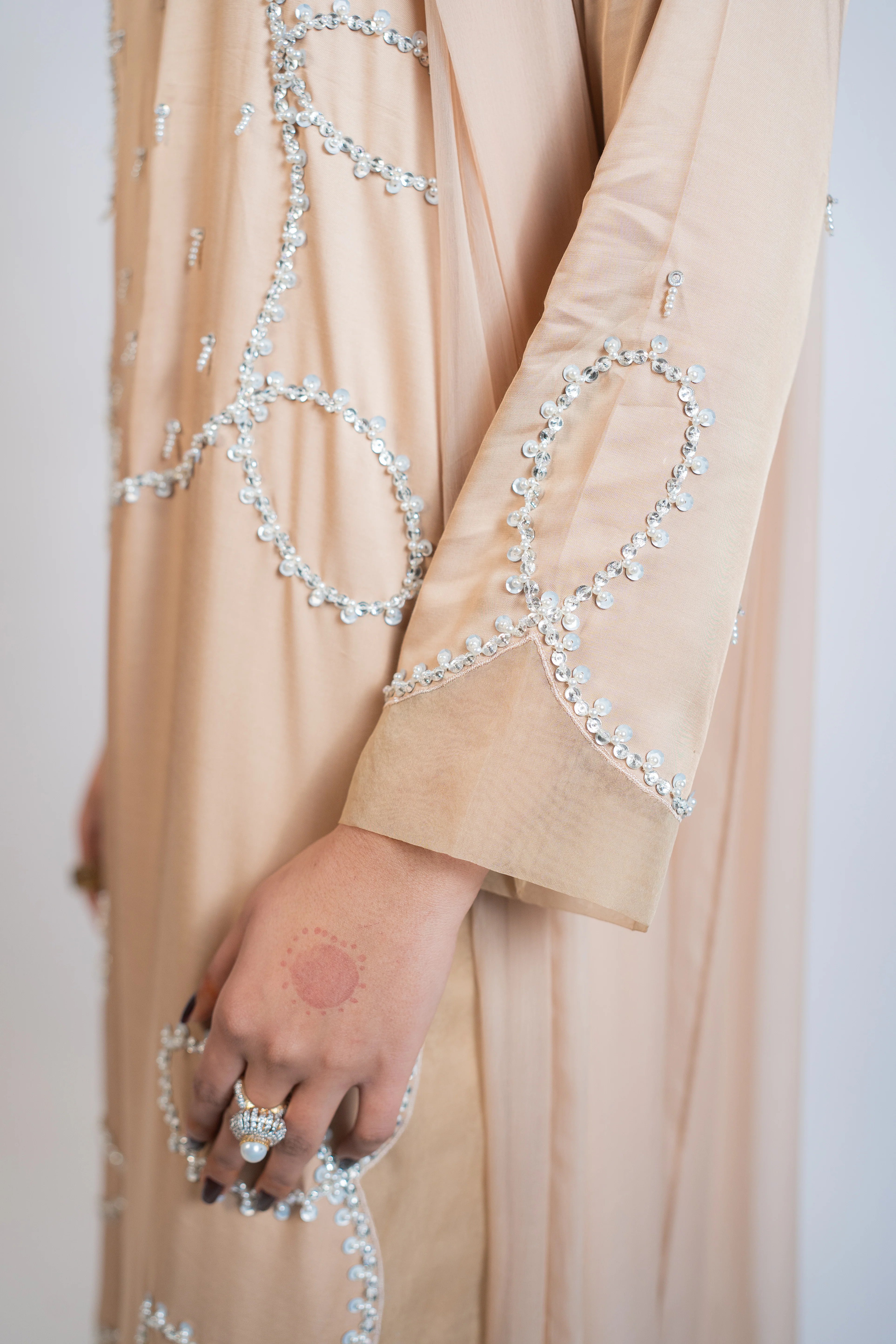 Honey Brown Pure Tussel Silk 3PC Dress